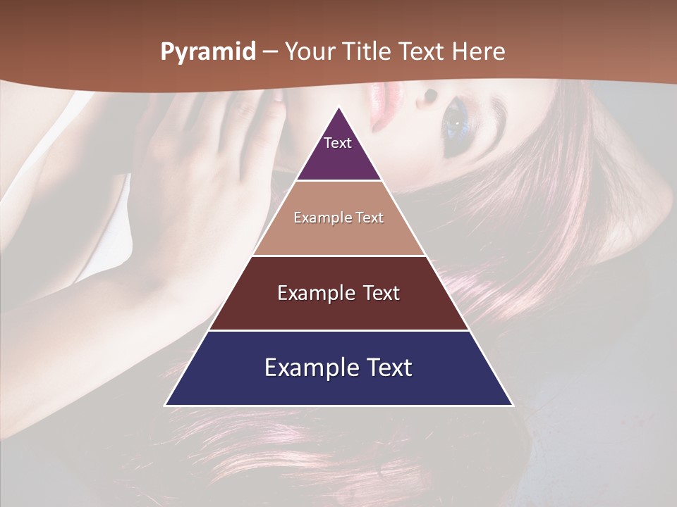 Hair Color Blurs Female PowerPoint Template