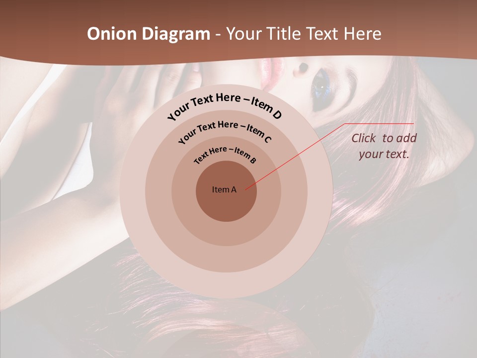 Hair Color Blurs Female PowerPoint Template