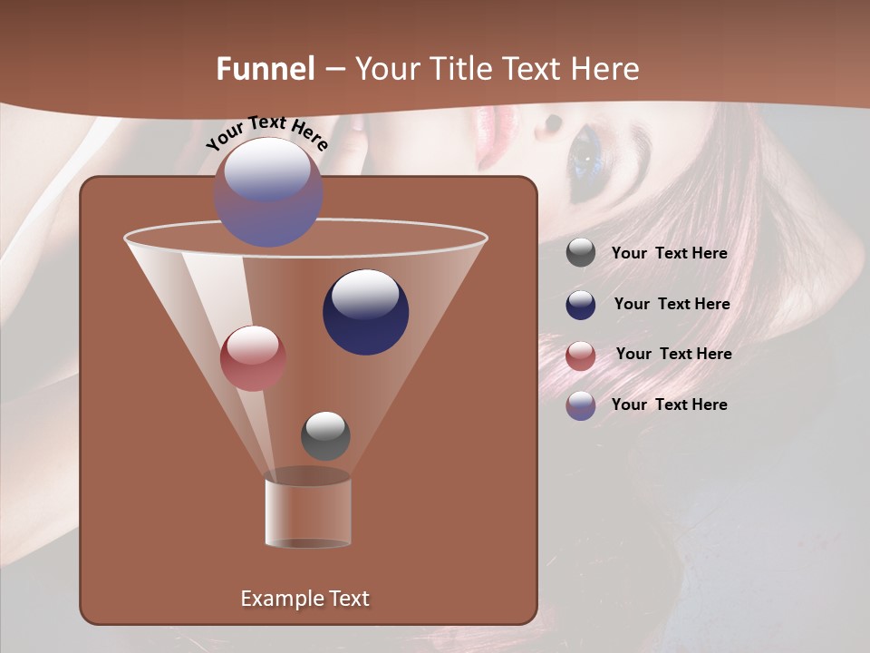 Hair Color Blurs Female PowerPoint Template