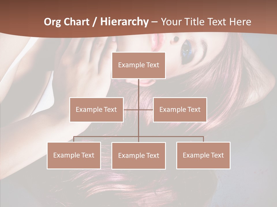 Hair Color Blurs Female PowerPoint Template