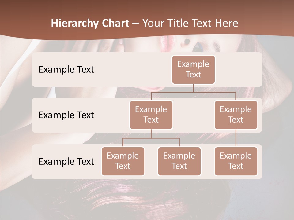 Hair Color Blurs Female PowerPoint Template