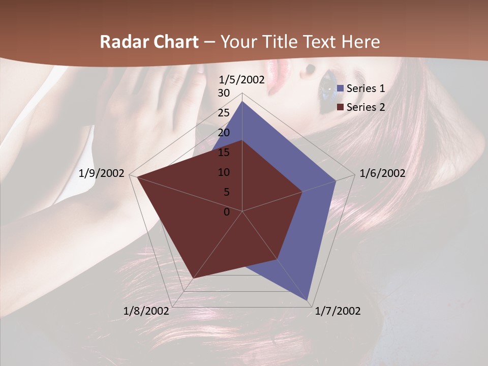 Hair Color Blurs Female PowerPoint Template