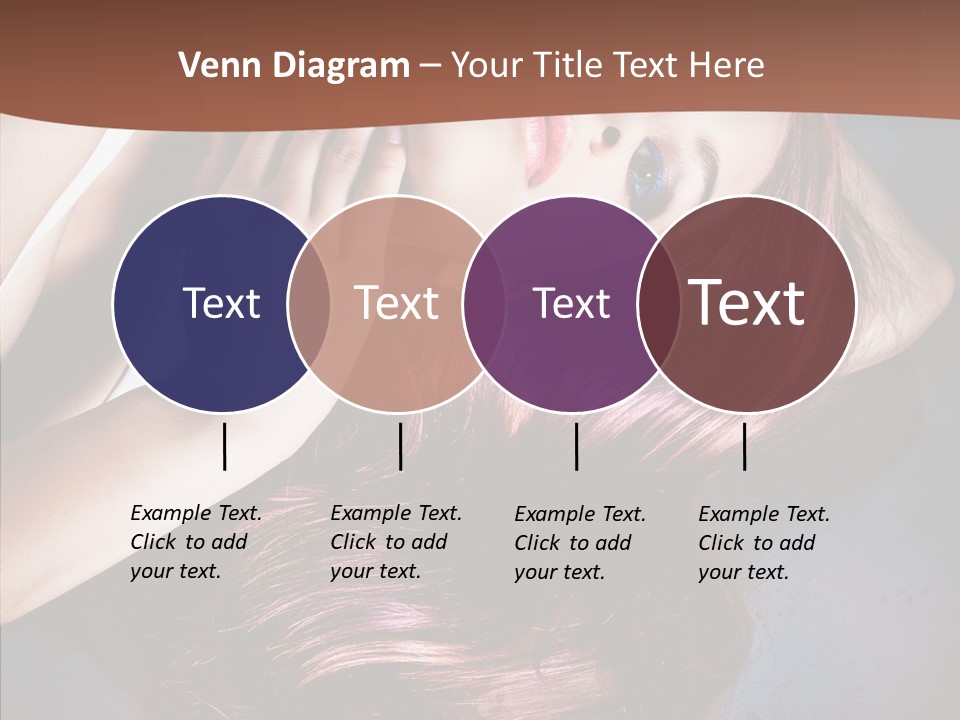 Hair Color Blurs Female PowerPoint Template