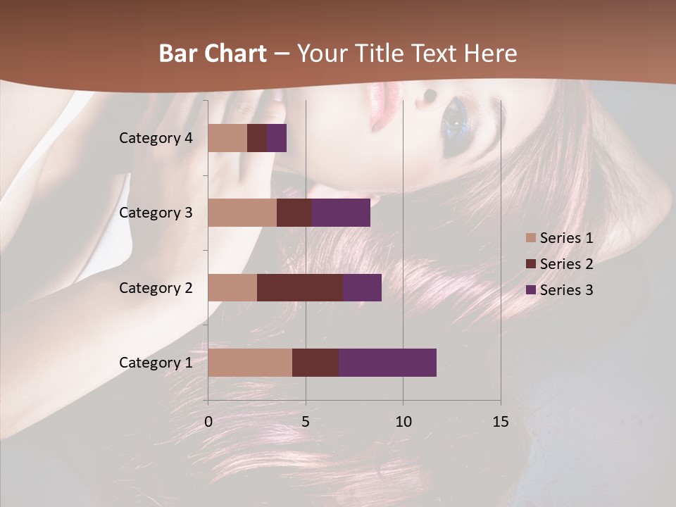 Hair Color Blurs Female PowerPoint Template