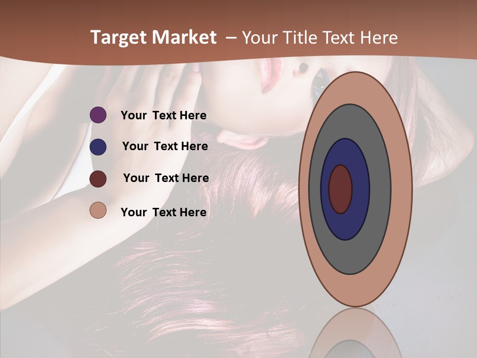 Hair Color Blurs Female PowerPoint Template