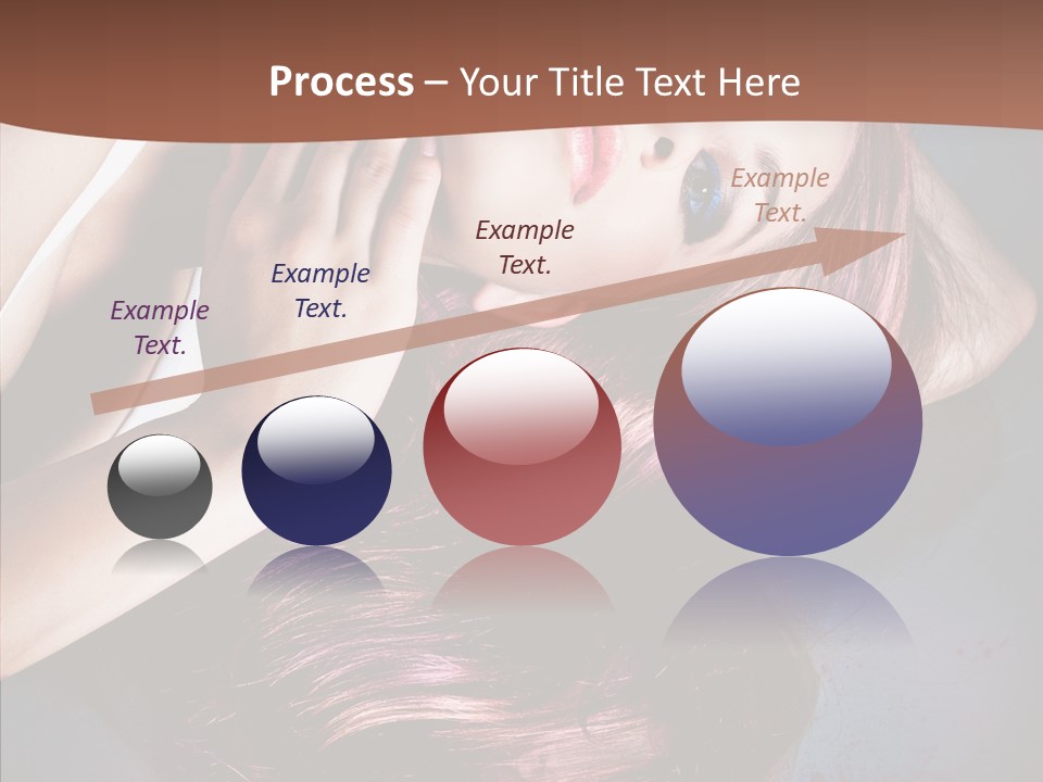 Hair Color Blurs Female PowerPoint Template