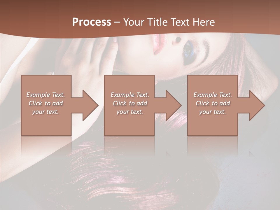 Hair Color Blurs Female PowerPoint Template