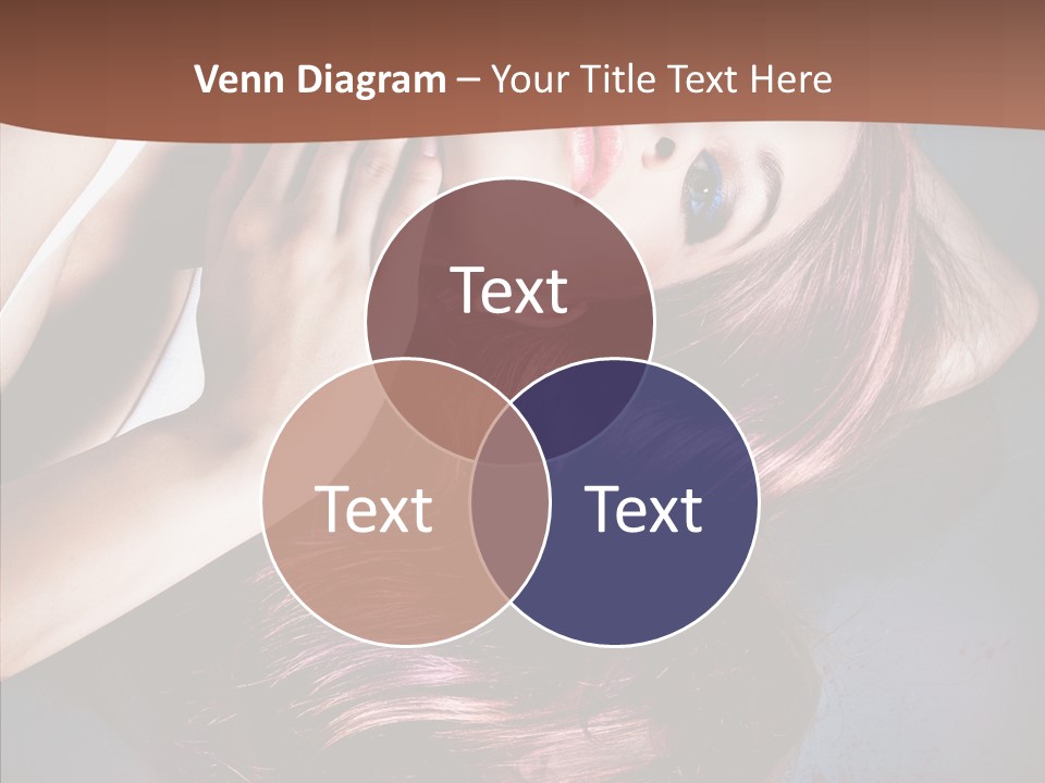 Hair Color Blurs Female PowerPoint Template