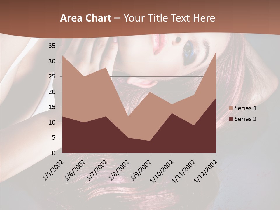 Hair Color Blurs Female PowerPoint Template