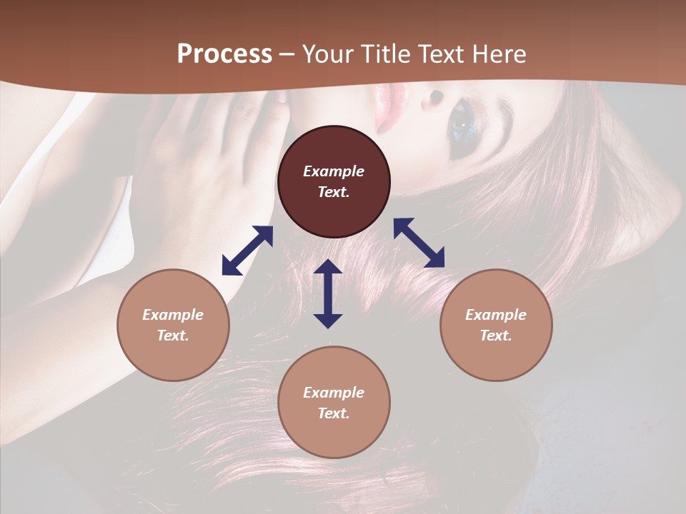 Hair Color Blurs Female PowerPoint Template