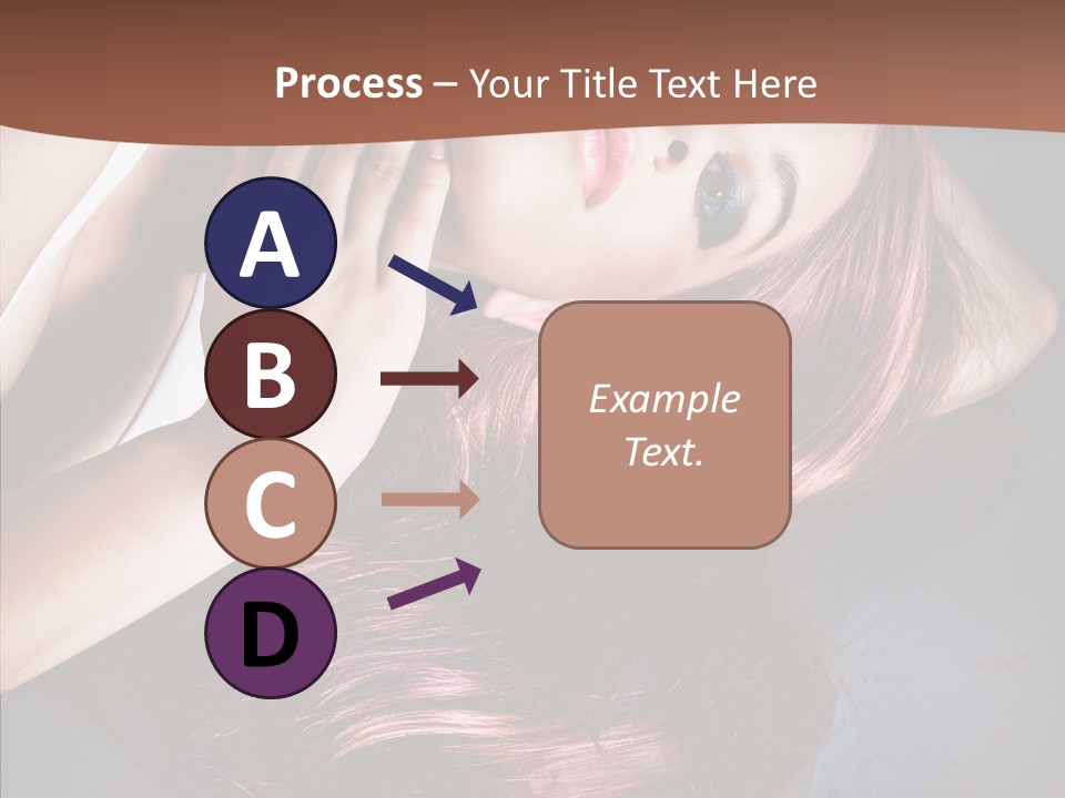 Hair Color Blurs Female PowerPoint Template