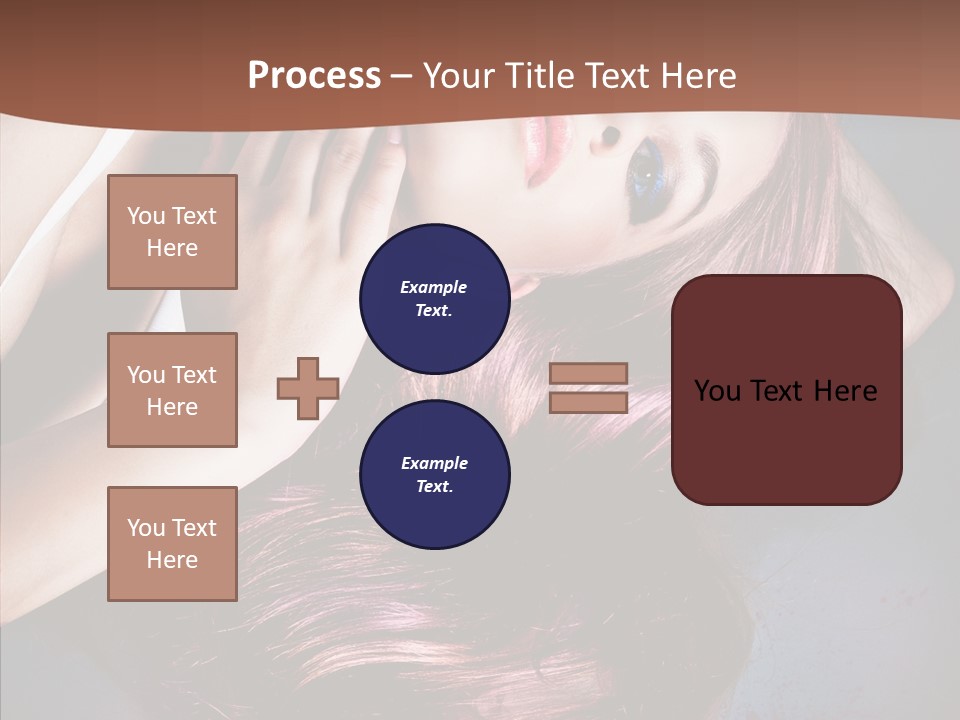 Hair Color Blurs Female PowerPoint Template