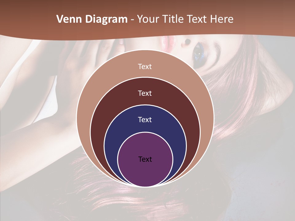 Hair Color Blurs Female PowerPoint Template