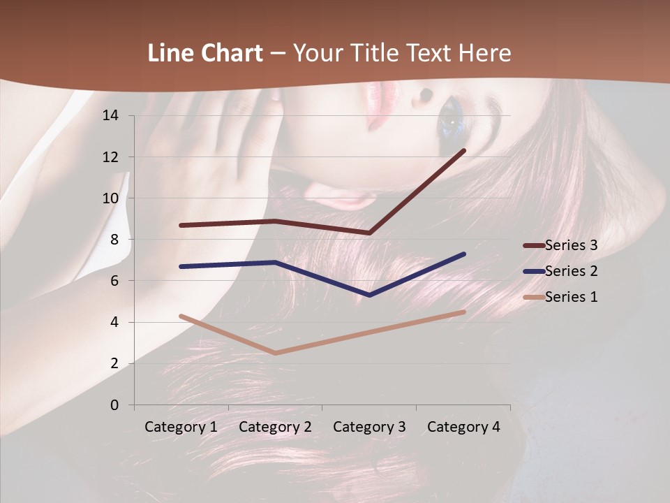 Hair Color Blurs Female PowerPoint Template