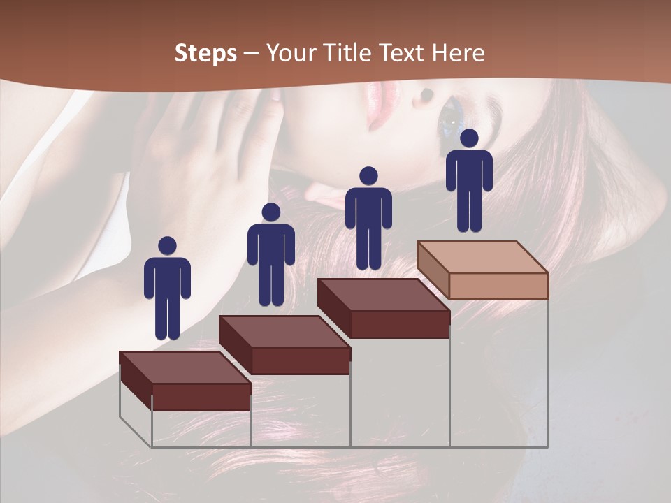 Hair Color Blurs Female PowerPoint Template