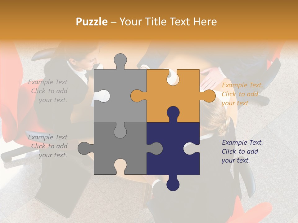 Businesswoman Red Paperwork PowerPoint Template