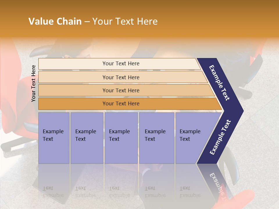 Businesswoman Red Paperwork PowerPoint Template