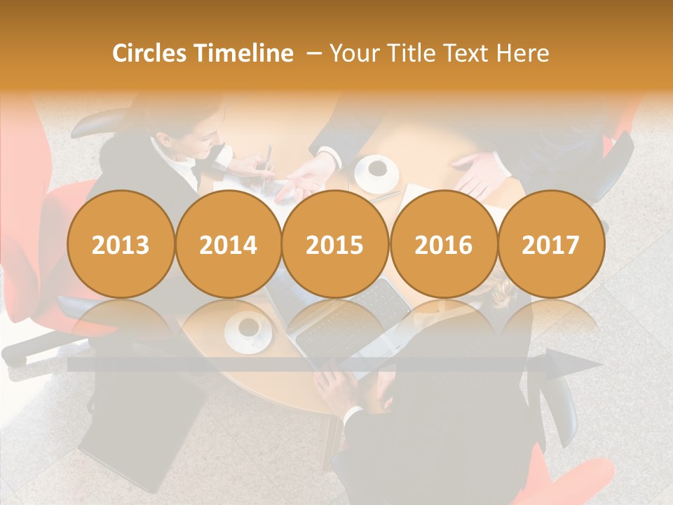 Businesswoman Red Paperwork PowerPoint Template