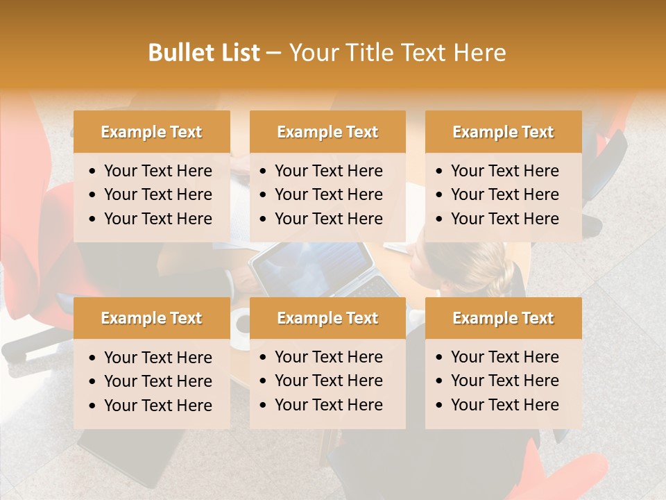 Businesswoman Red Paperwork PowerPoint Template