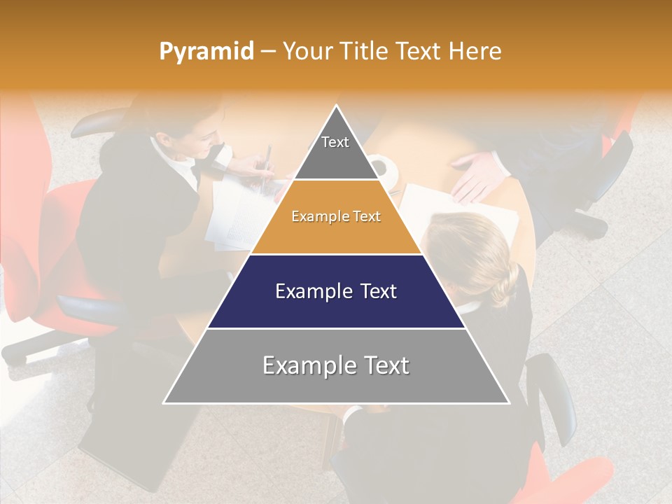 Businesswoman Red Paperwork PowerPoint Template