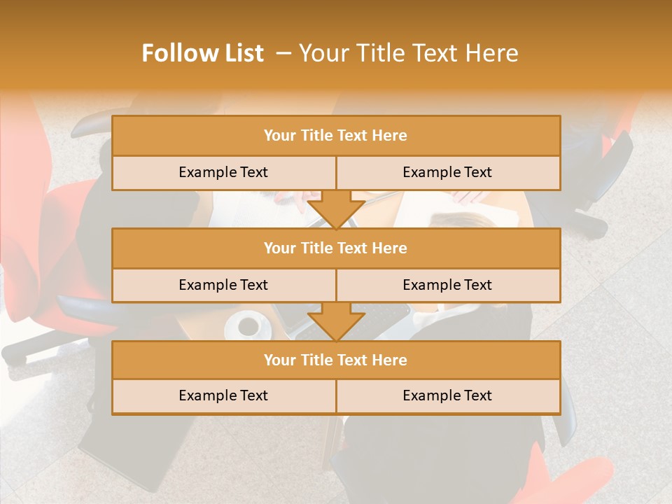 Businesswoman Red Paperwork PowerPoint Template