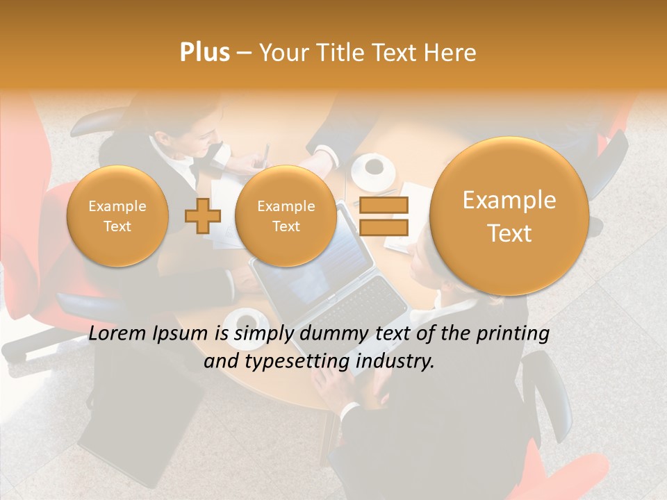 Businesswoman Red Paperwork PowerPoint Template
