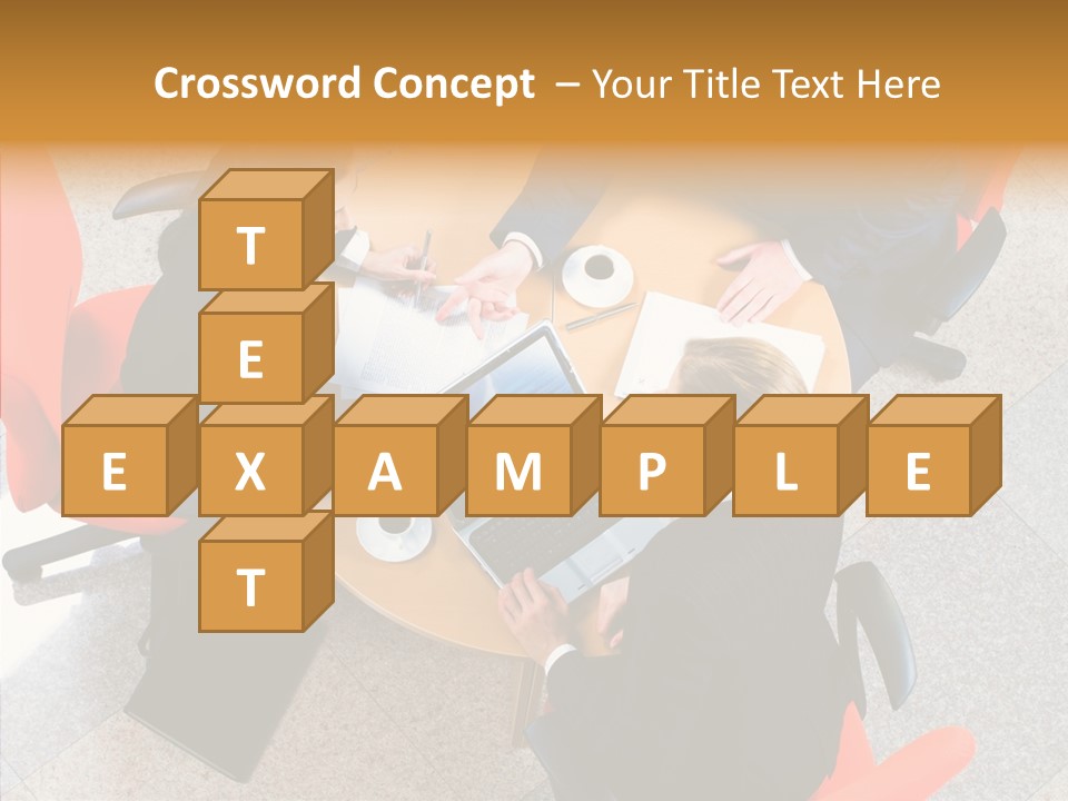 Businesswoman Red Paperwork PowerPoint Template