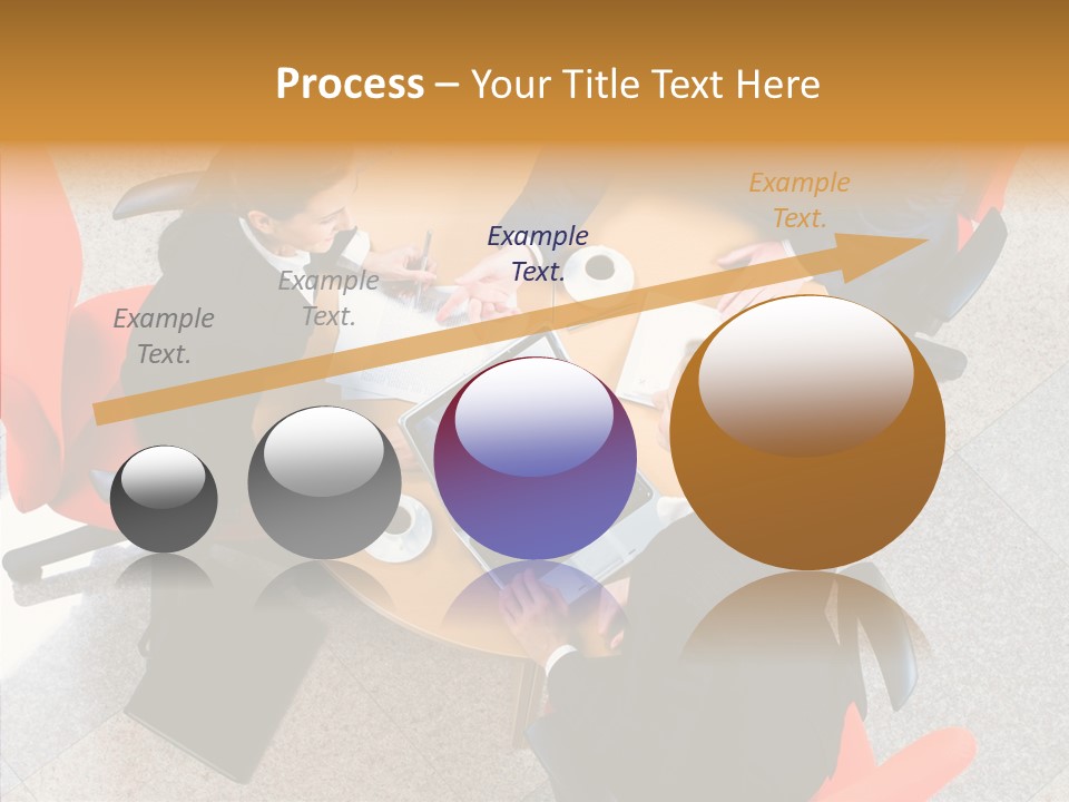 Businesswoman Red Paperwork PowerPoint Template