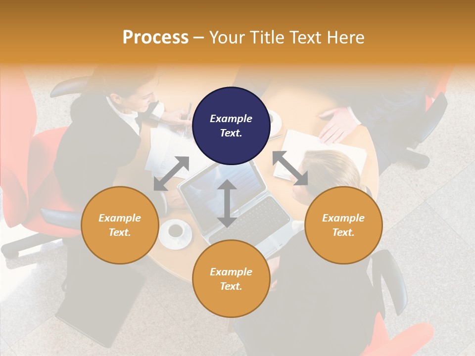 Businesswoman Red Paperwork PowerPoint Template