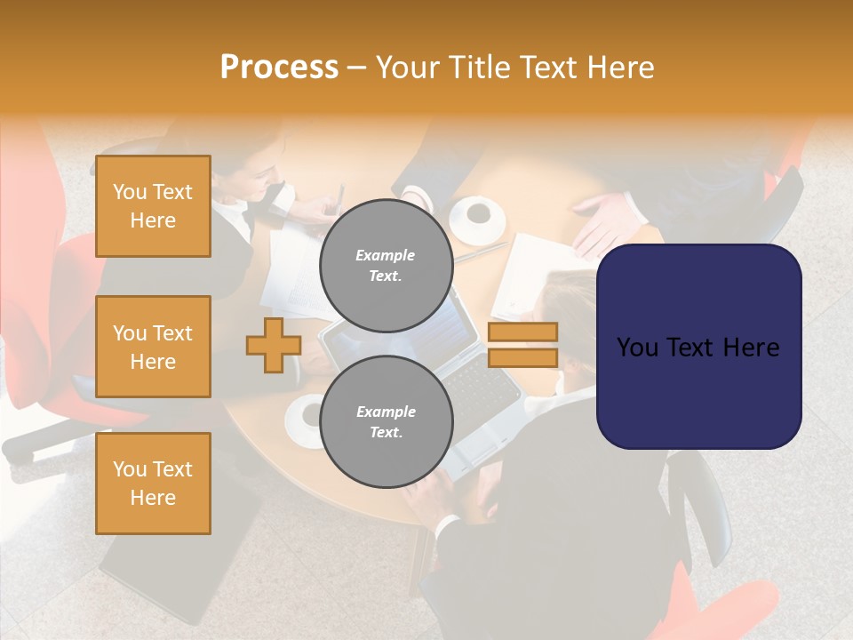 Businesswoman Red Paperwork PowerPoint Template