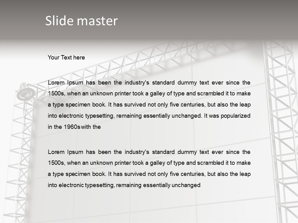 Billboard Announcement Retail PowerPoint Template