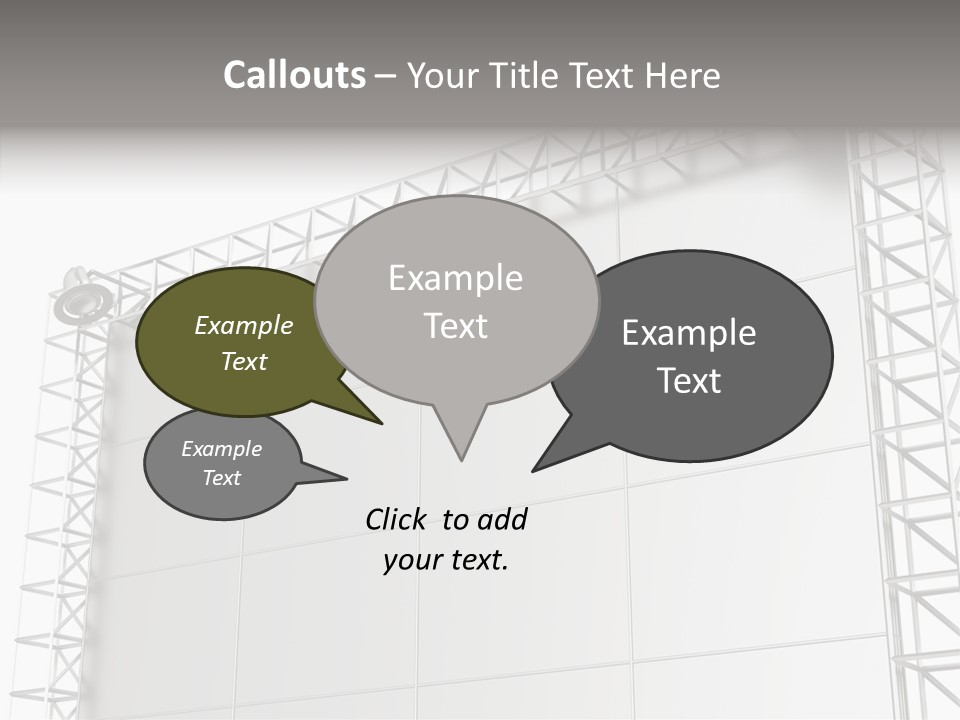 Billboard Announcement Retail PowerPoint Template
