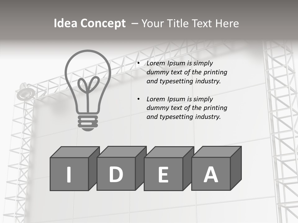 Billboard Announcement Retail PowerPoint Template