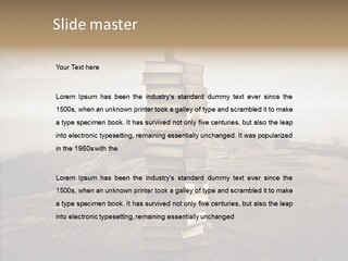 Book Pile Wisdom PowerPoint Template