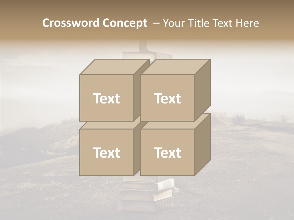 Book Pile Wisdom PowerPoint Template