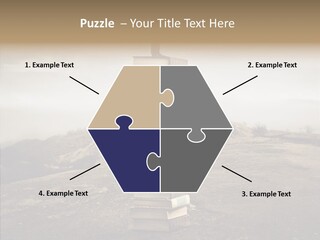 Book Pile Wisdom PowerPoint Template