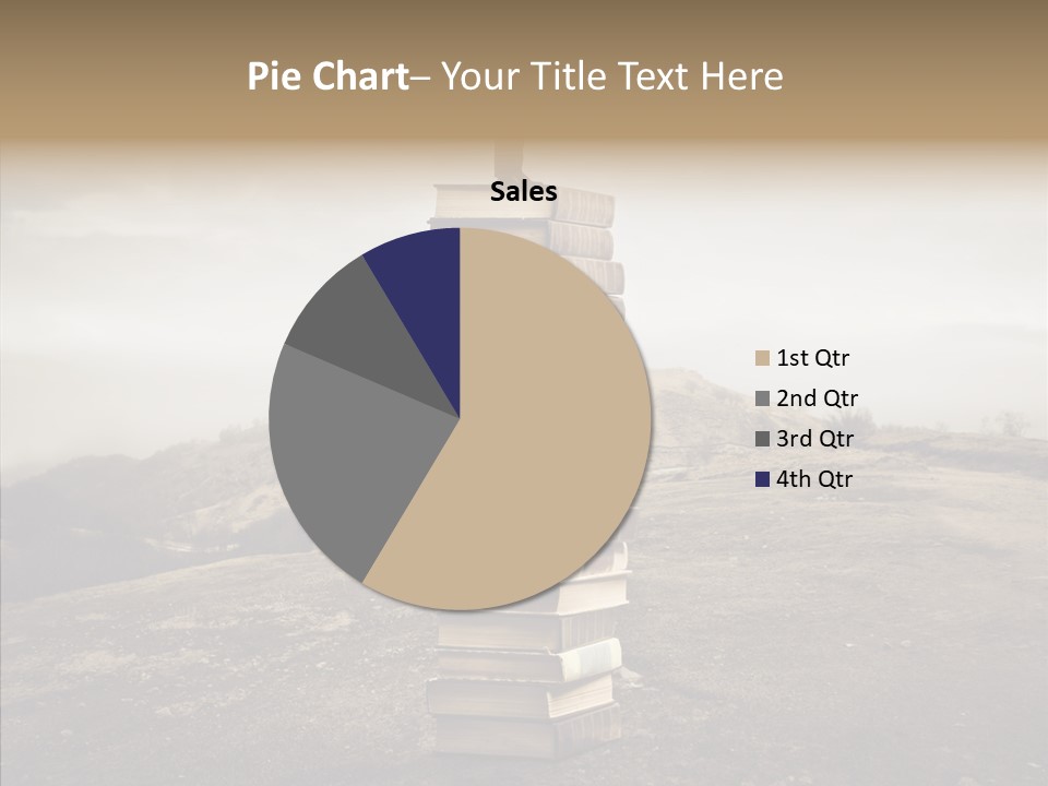 Book Pile Wisdom PowerPoint Template