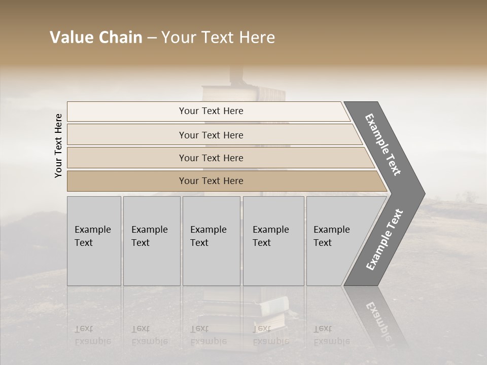 Book Pile Wisdom PowerPoint Template
