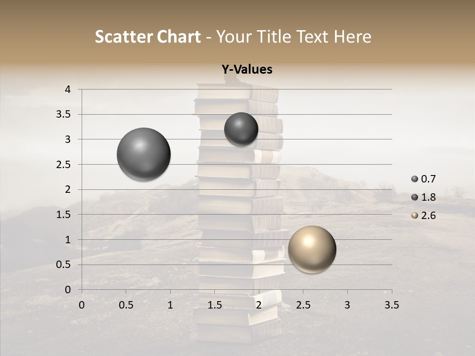 Book Pile Wisdom PowerPoint Template