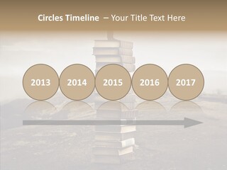 Book Pile Wisdom PowerPoint Template