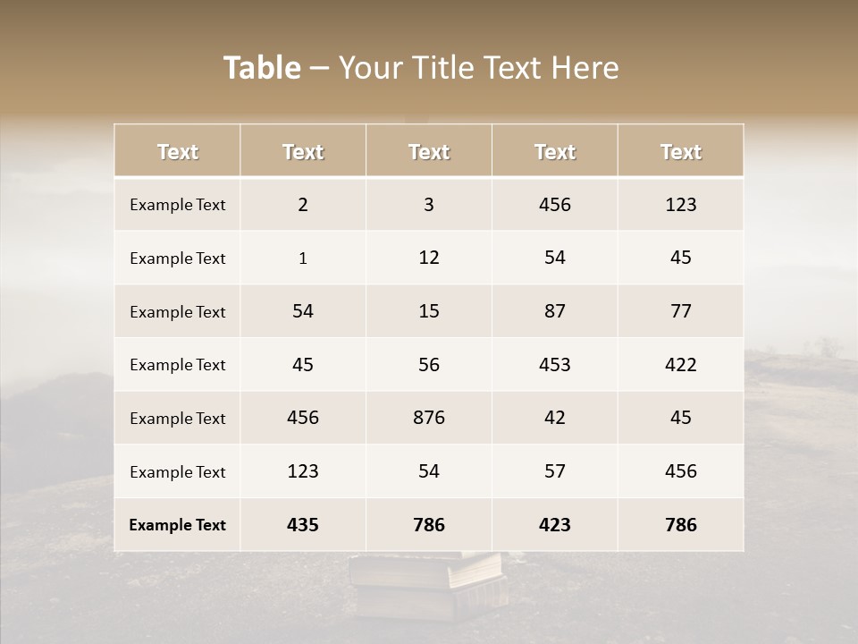 Book Pile Wisdom PowerPoint Template