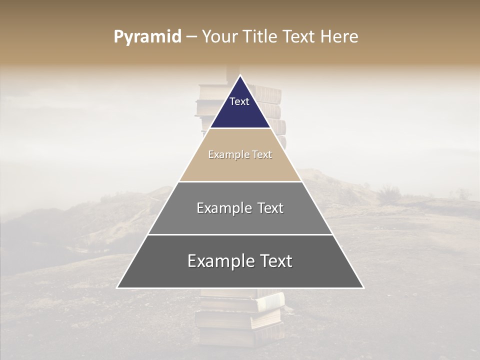 Book Pile Wisdom PowerPoint Template
