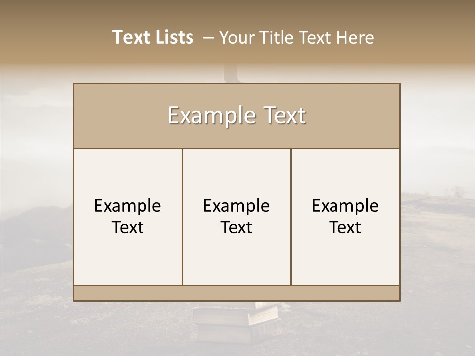 Book Pile Wisdom PowerPoint Template