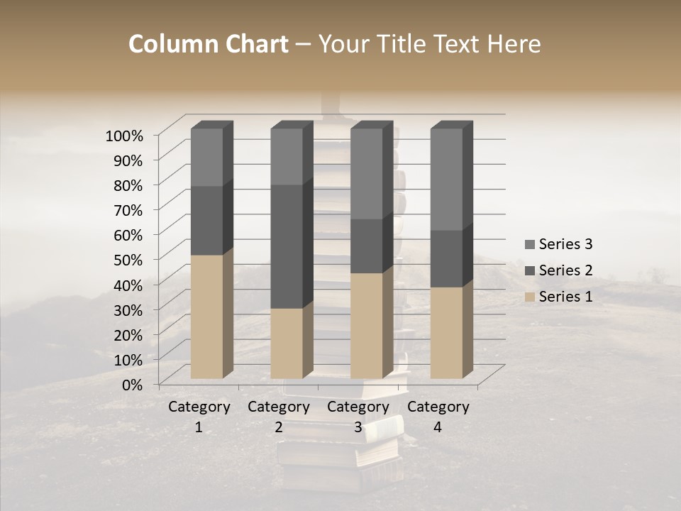 Book Pile Wisdom PowerPoint Template