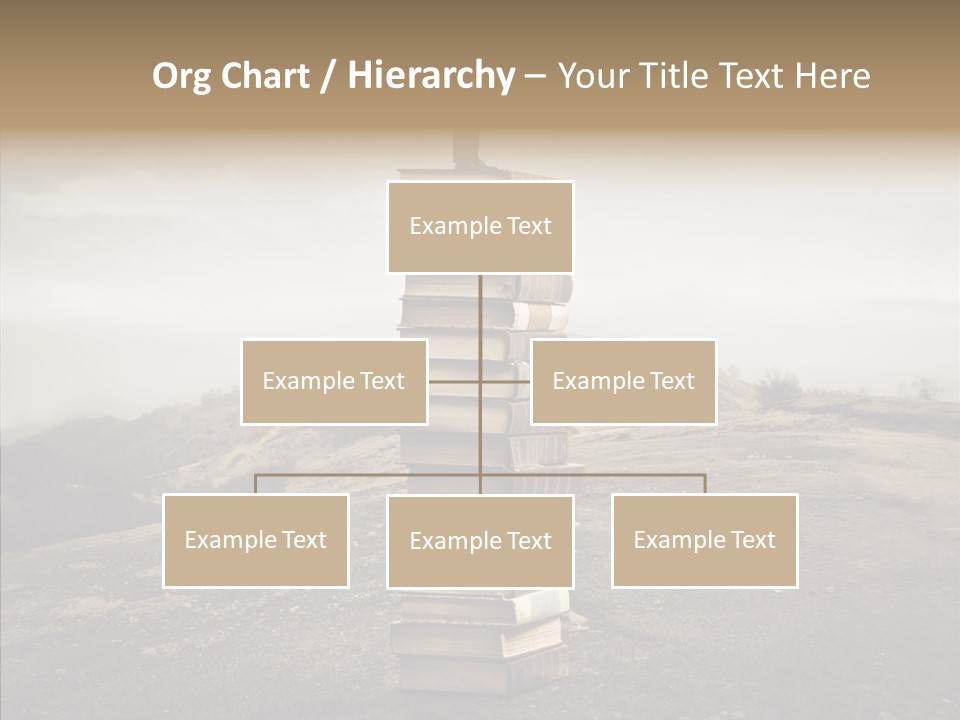 Book Pile Wisdom PowerPoint Template