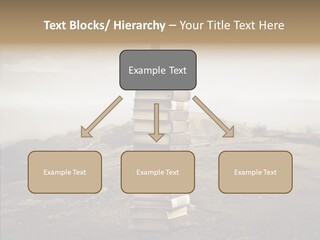Book Pile Wisdom PowerPoint Template