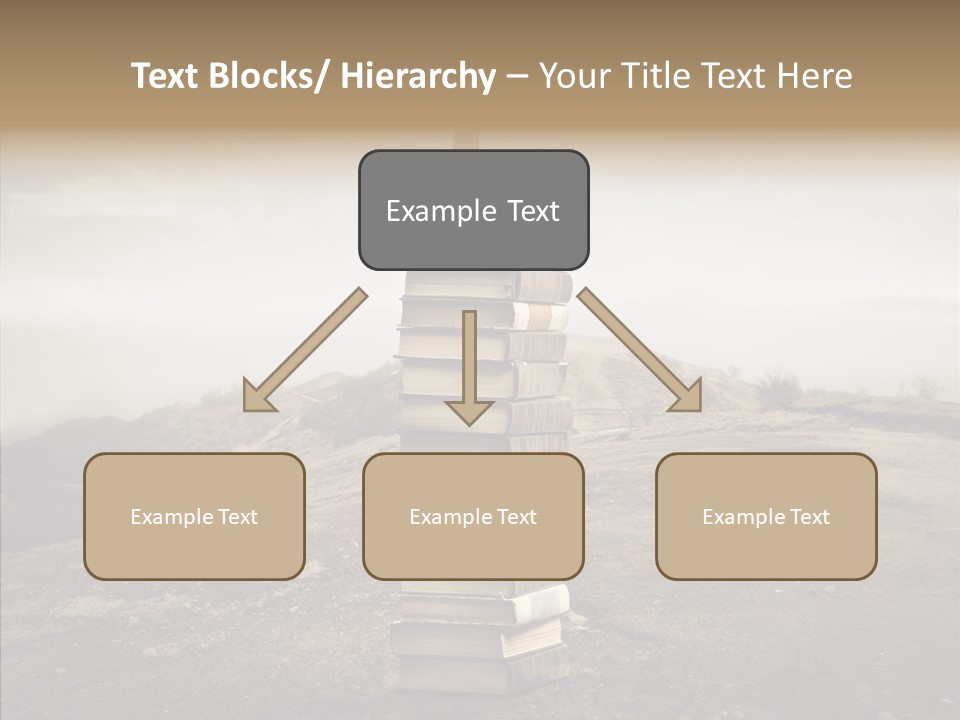 Book Pile Wisdom PowerPoint Template