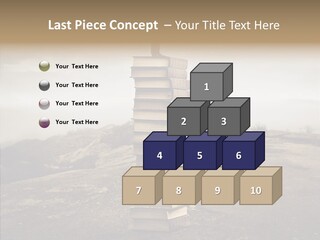 Book Pile Wisdom PowerPoint Template