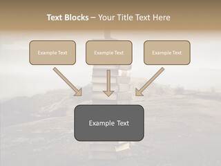 Book Pile Wisdom PowerPoint Template