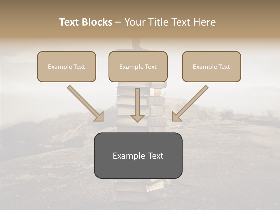 Book Pile Wisdom PowerPoint Template